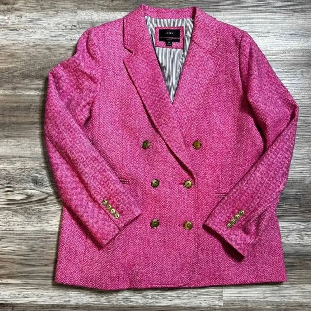 NWT Beautiful Pink J. Crew Blazer with Gold Buttons